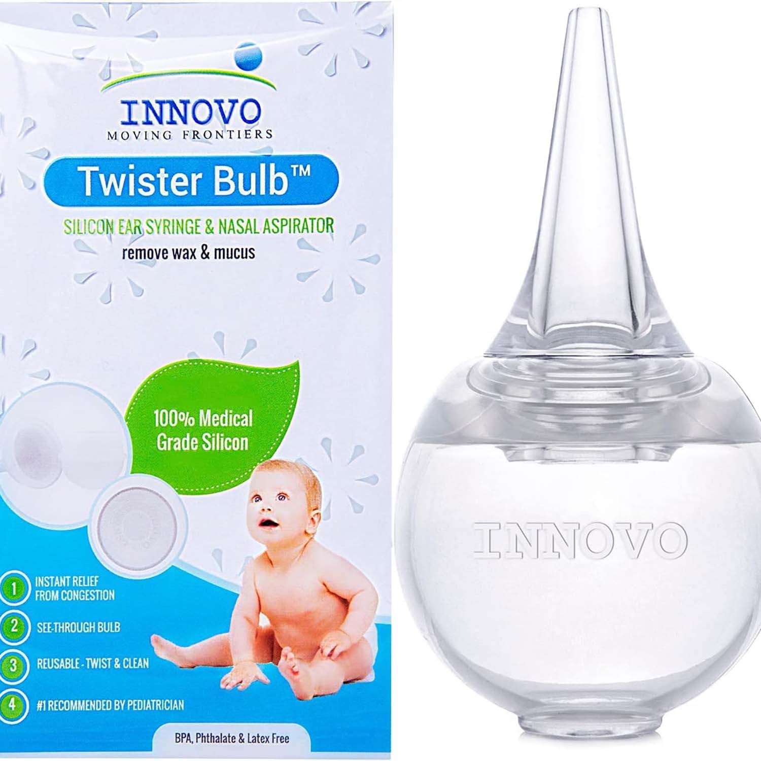 Innovo Silicone Baby Ear & Nasal Aspirator